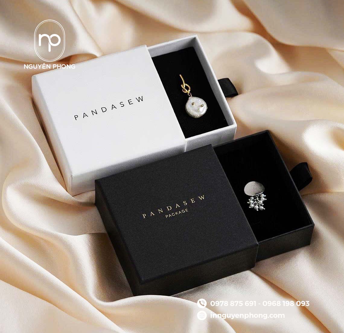 In hộp đựng trang sức dạng rút